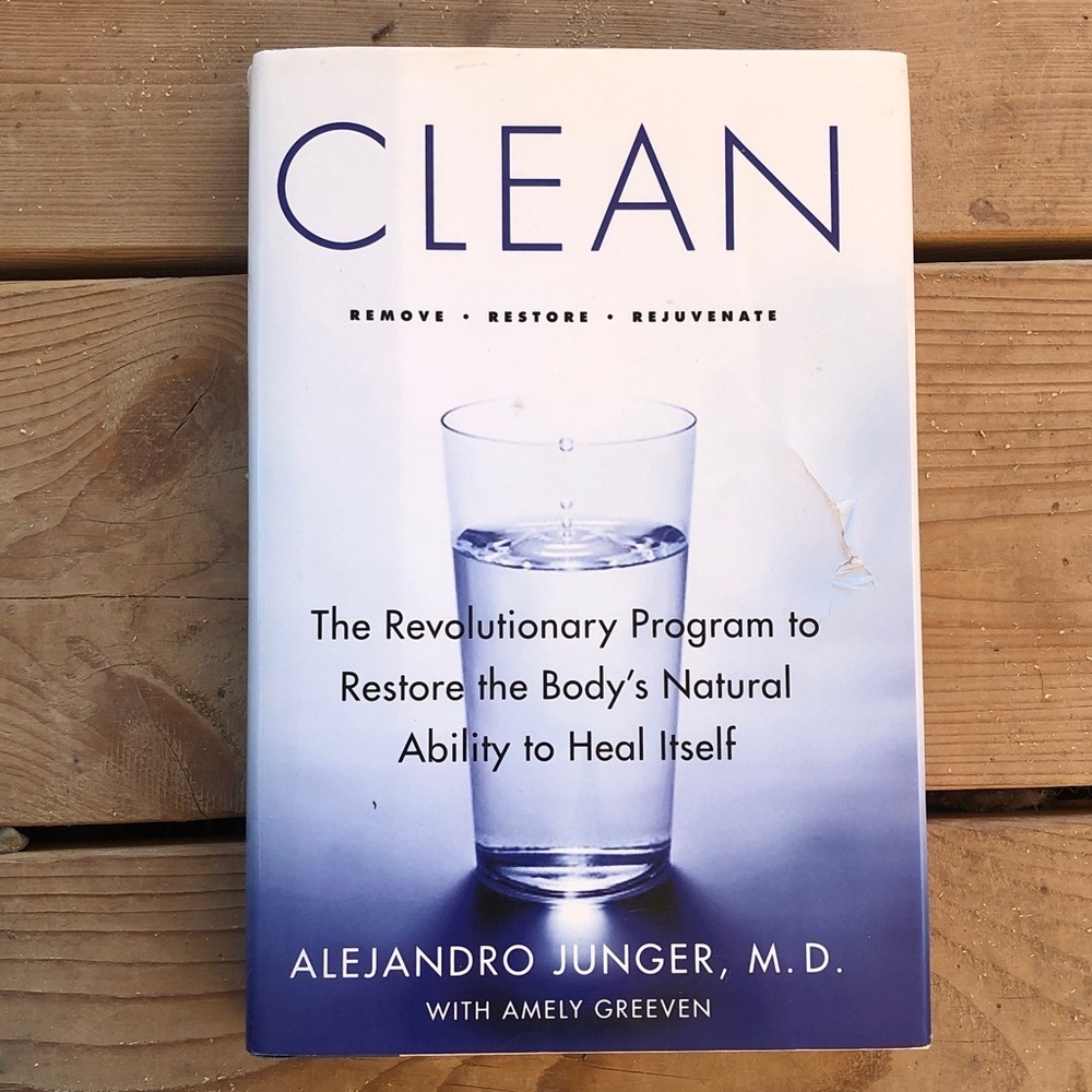 Clean by Alejandro Junger - White and Blue Book